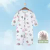 Mono de Verano de Manga Larga para Bebés y Niños Pequeños para Estar en Casa, Ropa con Aire Acondicionado, Traje para Gatear de Bebé, Mameluco para Bebé