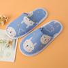 Pantuflas desechables antideslizantes de algodón con diseño de conejo para interiores, para niños y niñas, para alojamiento en casa de familia, para hospitalidad, viajes