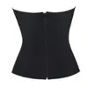 Novo estilo de garota popular espartilho elástico de espinha de peixe preto para mulheres, top modelador strapless europeu e americano transfronteiriço, suporta OEM