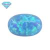 Huagang Gem Ovo em forma de OPAL Sintético Pedra Nua Face OPAL Artificial Oval Fundo Plano# T-1