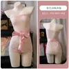 Desejo Floral Lingerie Sexy Estilo Desejo Puro Sem Alças Bordado Estampado Transparente Kimono Uniforme Bodycon Justo Saia Curta A960