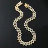 Estilo Hip Hop Europeo y Americano Nuevo Brillante Cadena Cubana con Diamantes Incrustados Cadena para Clavícula Personalizada Hipster para Antro