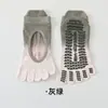 Calcetines de Yoga de Cinco Dedos para Mujer Antideslizantes Profesionales para Suelo de Interior Calcetines Deportivos de Fitness para Mujer Calcetines de Pilates Degradados