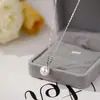 Novo Colar de Pérola Única Estilo Coreano 10mm para Mulheres, Luxo Acessível de Nicho, Alto Padrão, Simples Elegante, Corrente Clavicular Francesa