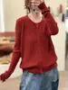 Suéter de Punto Trenzado Nuevo Redondo Otoño/Invierno 2026, Color Sólido, Suave y Acogedor, Manga Larga, Corte Holgado, Tejido Versátil, Cárdigan para Mujer