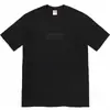 Camiseta de Algodón Puro de Estilo Europeo Transfronterizo, Tendencia Original 24Ss, Camiseta de Manga Corta con Estampado de Letras y Pintura en Spray Graffiti
