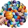 Compra Directa Transfronteriza [con Certificación Ce.Cpc] 56 Pegatinas Coloridas y Vibrantes de Planetas del Universo para Mascotas, Alta Definición y Transparentes