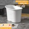 Banheira para Adultos Espessa, Banheira de Plástico para Uso Doméstico, Adequada para Apartamentos Pequenos, Banheira de Corpo Inteiro, Pode Ser Usada para Sentar