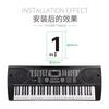 Adesivo de teclado de piano 88 teclas 61 órgão eletrônico rolo de mão tecla de piano espectro de cinco linhas botão de espectro simples nota musical áudio adesivo digital