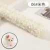 Varilla de Giro de Lana Rizada Tinte para Raíz del Cabello Tira Esponjosa Hecha a Mano Súper Gruesa Súper Densa Material de Bricolaje Regalo Casero Oso de Peluche