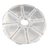 Fornecimento de fábrica 24 grade transparente PP caixa de plástico 15 grade 10 grade inserir caixa de peças destacáveis armazenamento e acabamento de componentes