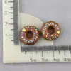 Accesorios Funda para Teléfono Móvil Juguete de Comida Artificial Donut Accesorios de Resina Material Cabeza DIY Pegamento de Crema Accesorios para Zapatos Ropa Bolsas
