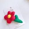 Novo Grampo de Cabelo Flor de Algodão Bolha Colorida Estereoscópica para Mulheres com Franja Lateral, Grampo Lateral Doce e Fofo para Meninas