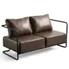 Cadeira de sofá de ferro estilo retrô industrial luxo leve simples sala de estar área de lounge sofá designer sofá pequeno individual