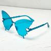 Novos Óculos de Sol Borboleta Transfronteiriços de Uma Peça para Mulheres, Armação Grande da Moda para Tirar Fotos, High-End, Rosto Grande, Óculos de Sol da Moda Emagrecedores