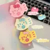 Presilhas de cabelo de gato e peixe em desenho animado para crianças, presilhas bico de pato fofas para franja, acessórios de cabelo adoráveis para meninas