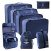 Bolsa de Almacenamiento Portátil de Gran Capacidad Bolsa de Viaje Plegable Set de Viaje de Siete Piezas Bolsa de Almacenamiento Bolsa de Almacenamiento Gran Capacidad Sentido de Alto Nivel