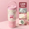 Nova Caneca Térmica de Aço Inoxidável 316 com Alça de Aparência Sofisticada, Grande Capacidade, Caneca com Canudo para Estudantes, Copo de Dupla Utilização, Copo para Carro