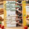 Cuchillo para Fruta para Uso Doméstico, Pelador de Acero Inoxidable, Pelador de Cocina Portátil Seguro 2 en 1, Cuchillo Plegable Afilado