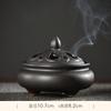 Incensário Cerâmico Duplo com Orelhas Estilo Antigo para Refrescar e Purificar o Ar, Adequado para Uso Doméstico, Ornamento de Sândalo e Agarwood Inspirado em Zen