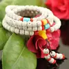 Pulsera de Imitación de Bodhi con Forma de Estrella y Luna 108 Cuentas 7*9mm Tres Círculos Pulsera de Cuentas de Oración Budista Accesorios Unisex Venta al por Mayor Cuentas de Oración