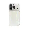 Funda de teléfono con patrón láser CD de ventana grande adecuada para Apple 17PROMAX, cobertura total 14, tacto de alta gama 16, película para lente 15