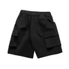 2024 Nuevos Shorts de Niño Verano Niños Grandes Pantalones Medianos Pantalones Negros de Cinco Cuartos Verano para Niños Ropa de Trabajo para Niños