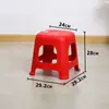 Taburete de Plástico Hogareño Apilable Engrosado Banco Moderno Simple Moderno Silla Larga Cómoda para Sentarse Mesa de Comedor Silla para Mesa de Comedor