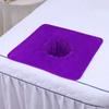 Toalla con agujero para la cama de salón de belleza, toalla con agujero para tumbarse, suave y absorbente, cojín de masaje, toalla facial, toalla de cama, logotipo personalizado