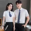 Moda de Verano Camisa de Manga Corta para Hombre Ropa de Negocios Camisa Traje Tienda de Ventas Bancarias para Mujer Intermediarios Ropa de Trabajo para Maestros