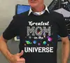 Dia das Mães 2024 Mamãe Camiseta de Manga Curta Europeia e Americana Letras em Inglês Exportação Roupas Masculinas e Femininas Verão Novo Solta 01