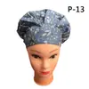 Gorro Hinchado Estampado Algodón Puro Gorro Quirúrgico Europeo y Americano Ajustable Gorro de Enfermera Gorro Sanitario Para Hombres y Mujeres Lindo Gorro Antipolvo de Doctor