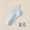Calcetines de confinamiento de boca suelta sin hueso calcetines de mujer verano delgados absorbentes de sudor transpirables algodón puro verano cortos color sólido calcetines de algodón para mujer