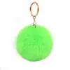Colgante de pompón de pelo de conejo sintético multicolor para bolsa de regalo DIY, llavero, accesorios de joyería para bolso, venta al por mayor de joyería