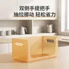 Caja de almacenamiento para vasos de agua, antibacteriana con iones de plata, material de PP plegable, con una apertura frontal para fácil acceso, adecuada para organizar y almacenar artículos en un aparador o gabinete para uso doméstico