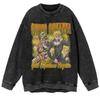 Otoño Nuevo Anime Clásico Dibujos Animados JOJO Maravillosa Aventura Sudadera de Cuello Redondo Oversize