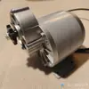 Motor de redução elétrico sem escovas Lingying 24V36V48V350W500W para veículo elétrico, motor com polia de correia para máquinas agrícolas