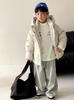 Jaqueta de Penas Infantil Masculina Inverno Quente Crianças Três-Resistente com Capuz Jaqueta Puffer 2025 Novo Design Feminino Casaco Roupa de Inverno