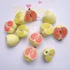 Estéreo Simulado Fruta Toronja Pegamento de Crema DIY Funda de Teléfono Móvil Cuerda para el Cabello Flor para Zapatos Colgante Adornos de Escena Resina