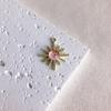Aleación europea y americana con incrustaciones de circonita dorada, colgante de sol, accesorios para joyería DIY, material al por mayor para accesorios de aretes