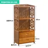 Simples estilo chinês armário lateral para chá rack de armazenamento de chão montagem multicamadas gaveta armário de água para chá armazenamento de conjunto de chá pequena mesa de chá armário lateral