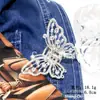 Versión coreana de pinza de mariposa con diseño de nicho pinza de mariposa de alta gama totalmente de diamantes pinza de tiburón de aleación para media coleta de mujer