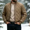 2026 Invierno Cross Amazon 3D Hombres Cálido Moderno de Moda Sencillo Versátil Holgado Color Sólido Ropa de Algodón Talla Europea