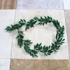Decoración Estilo Bosque de Enredaderas de Sauce Simulación Hojas Verdes Flores de Plástico para Interiores Fondo de Boda Plantas Hojas de Árboles Flores Artificiales Venta al por Mayor