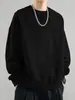 Sudadera simple de color liso nueva de otoño para hombre, top holgado de manga larga de moda, camiseta básica versátil casual, sudadera para hombre