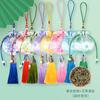 Sachês Perfumados de Crisântemo Estilo Antigo Personalizados no Atacado com Borlas para Pendurar, Acessórios Hanfu, Bolsinhas Vazias para Sachês de Artemísia