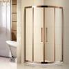 Habitación de ducha con ventilador en arco de acero inoxidable, baño integral, habitación de ducha separada de zona seca y húmeda, puerta de vidrio templado para bañarse
