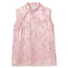 Nuevo Chaleco de Botones Jacquard con Cuello Alto Estilo Chino, Chaleco de Verano de Estilo Nacional Nuevo de Alta Gama Elegante para Mujer N3103