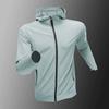 Gabardina deportiva para hombre, cortavientos, impermeable, chaqueta de entrenamiento, running, otoño e invierno, traje impermeable de montañismo, chaqueta con capucha