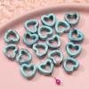 Novo produto 2022 Halo oco amor contas de cerâmica DIY joias feitas à mão esmalte de flor contas de porcelana acessórios para pulseira Atacado
